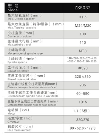 ZS5032鉆攻兩用機(jī)