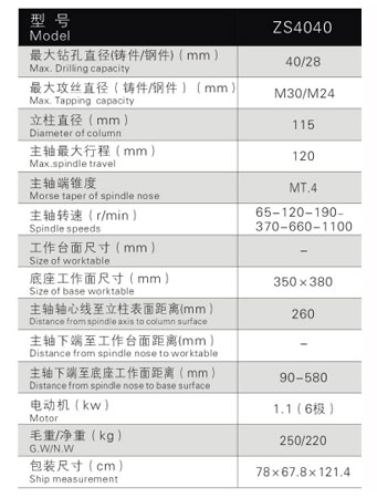 ZS4040攻鉆兩用機